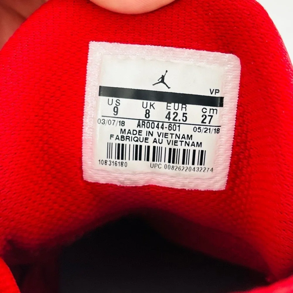 Jordan Ultra Fly 3 Basketball‎ Shoes Gym Red White Black AR0044-601 Mens 9